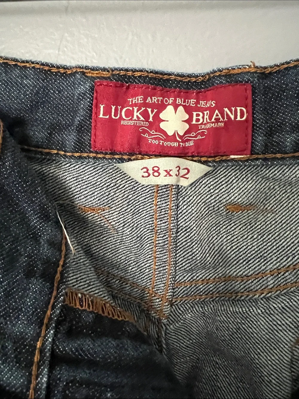 Lucky Brand Men's Straight Jeans in Dark Wash Blue